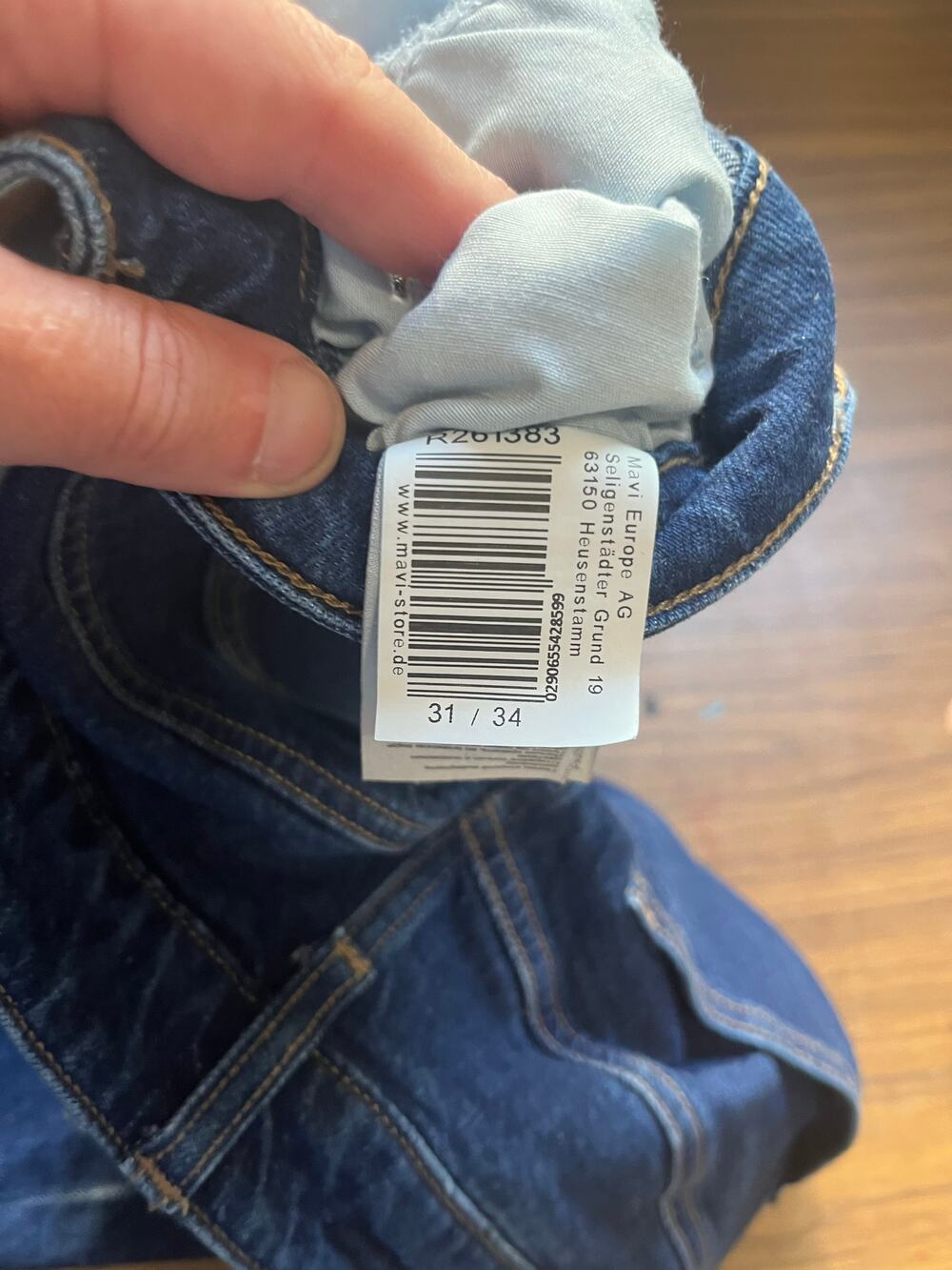 Mavi Victoria dark wash blue denim jeans with high rise and wide leg fit
